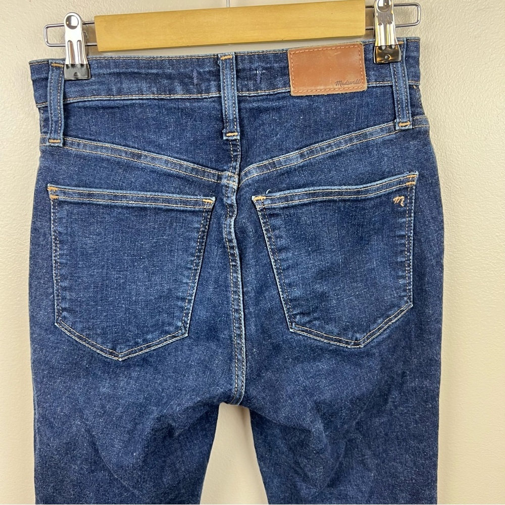 Madewell Curvy High Rise Skinny Jeans Size 26 Petite Lucille Dark Wash Blue - Picture 7 of 11